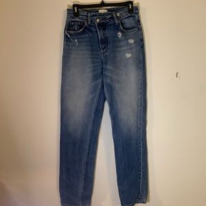 Boyish The Casey Crossover Jeans Straight Leg High Waisted Size 27!